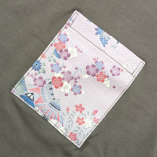 【Size:S】Kimono T-shirt, Olive 02