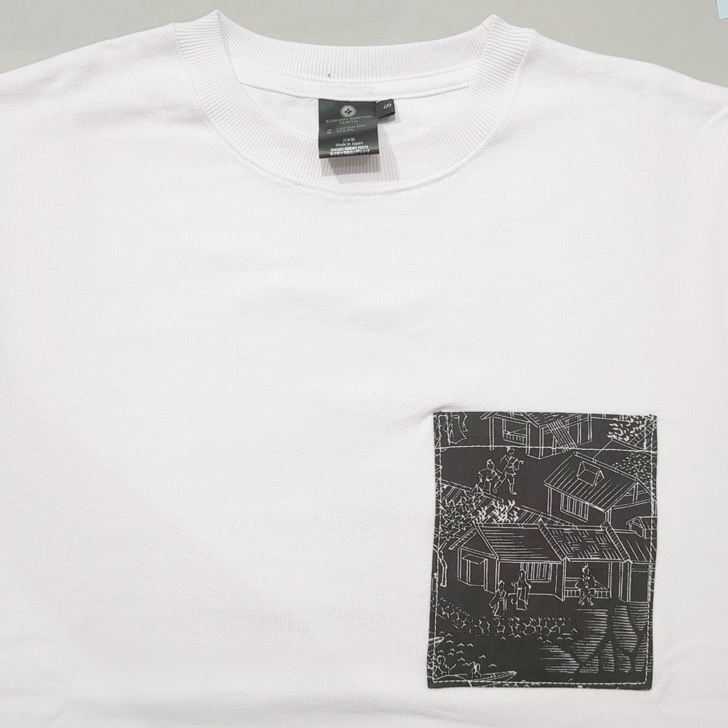 【Size:S】Kimono T-shirt,White 06