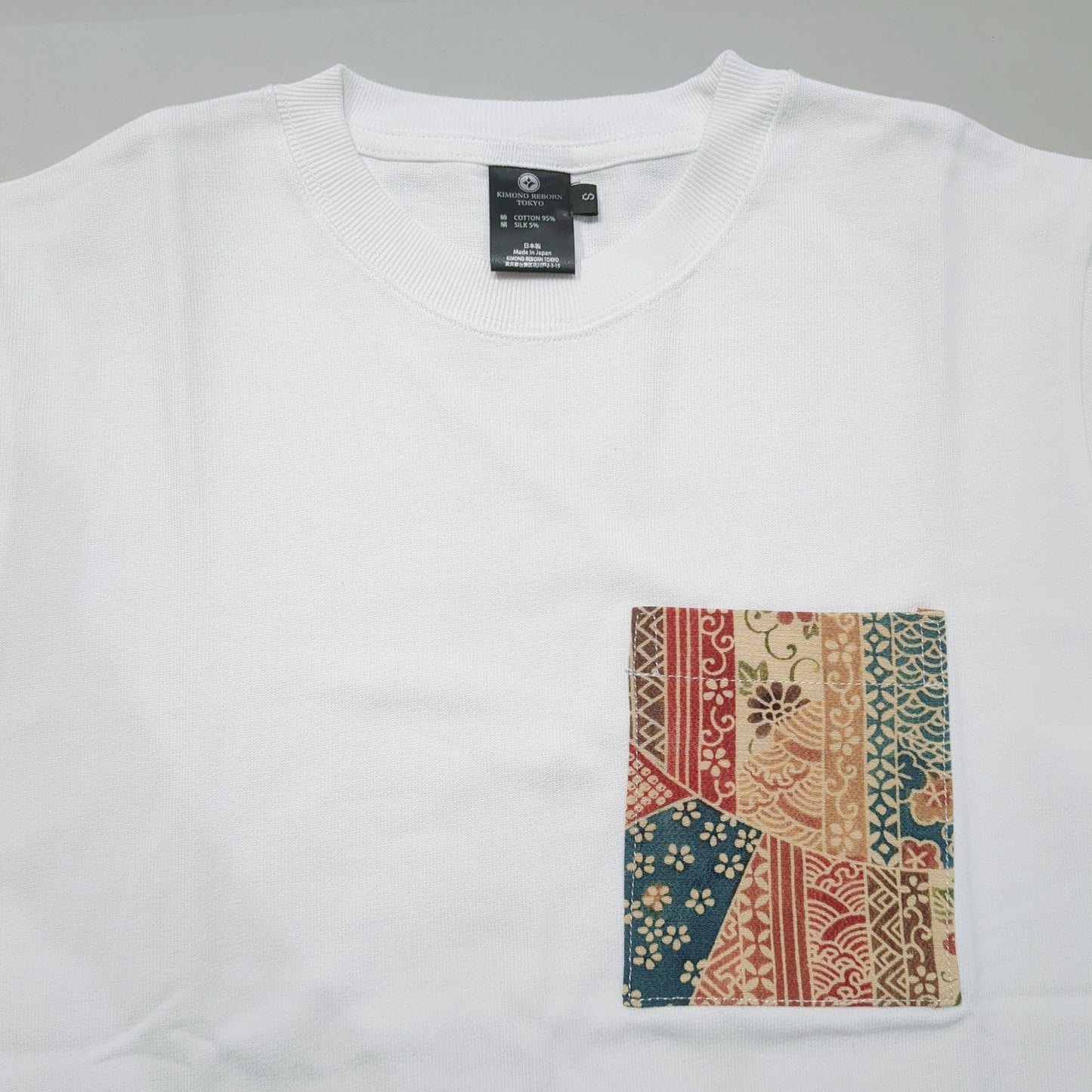 【Size: M】着物Tシャツ White 03