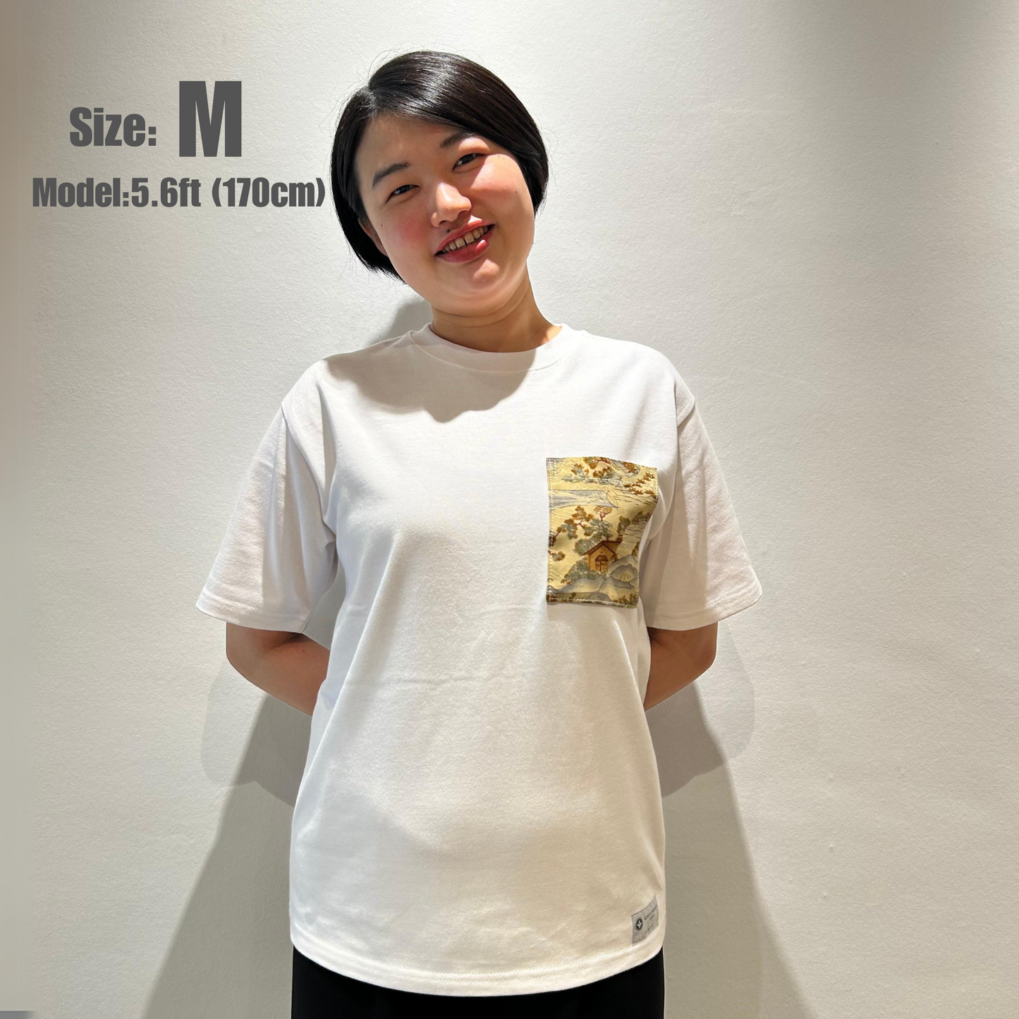 【Size:M】Kimono T-shirt,White 12