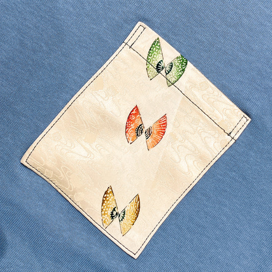 【Size:L】Kimono T-shirt, Sky Blue 50