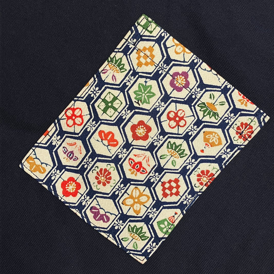 【Size:L】Kimono T-shirt, Navy 47