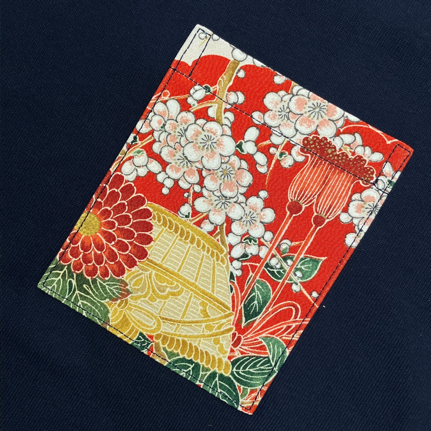【Size:XL】着物Tシャツ Navy 29