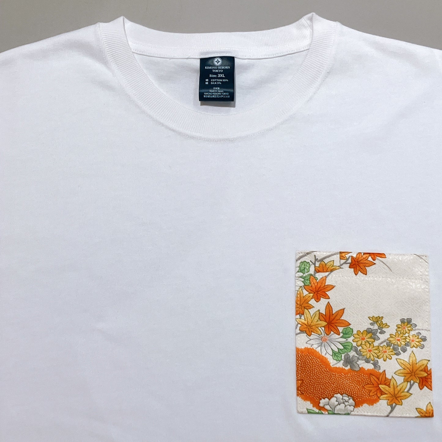 【Size:3XL】着物Tシャツ White 12