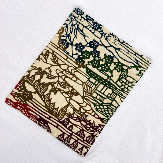 【Size:S】Kimono T-shirt,White 013