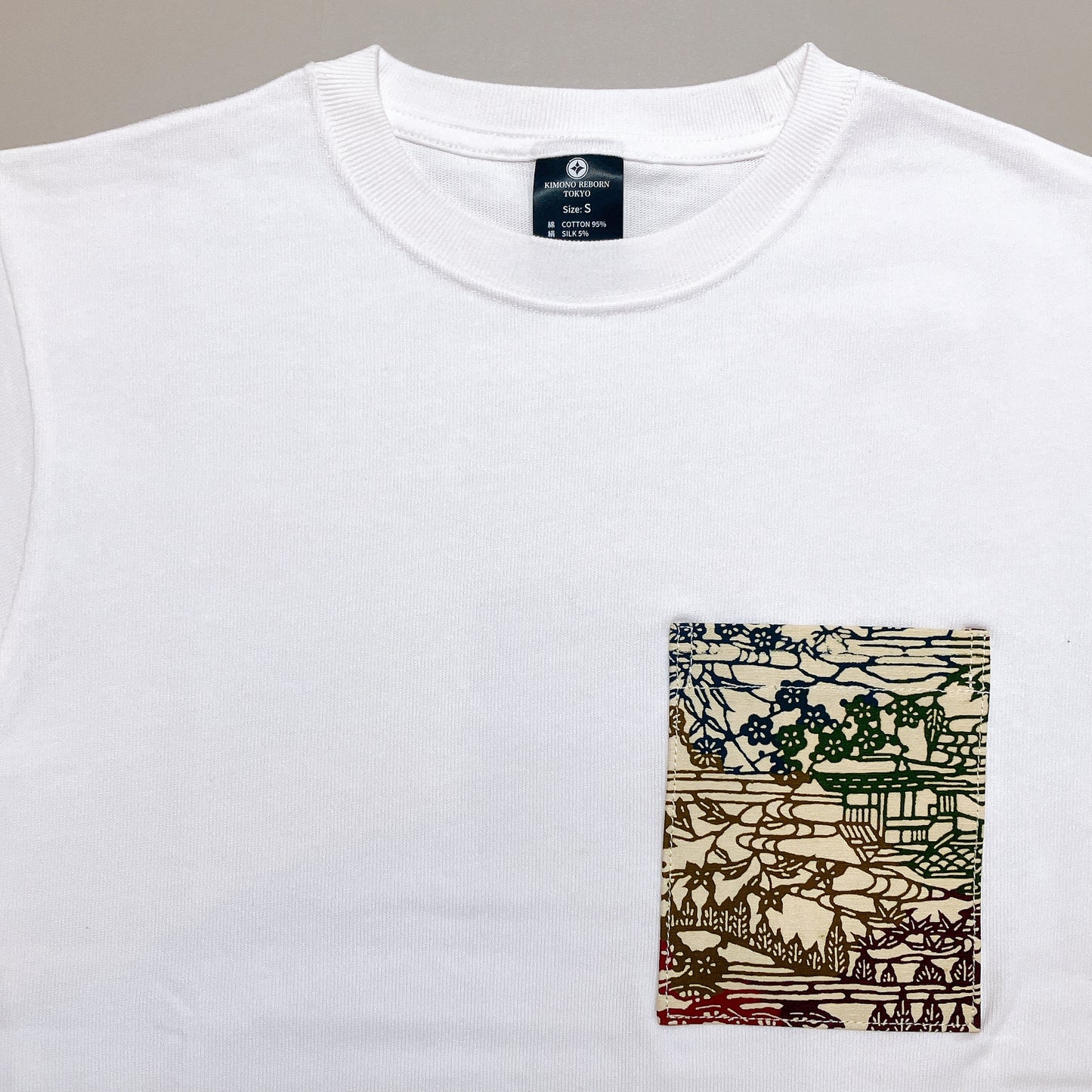 【Size: M】着物Tシャツ White 03