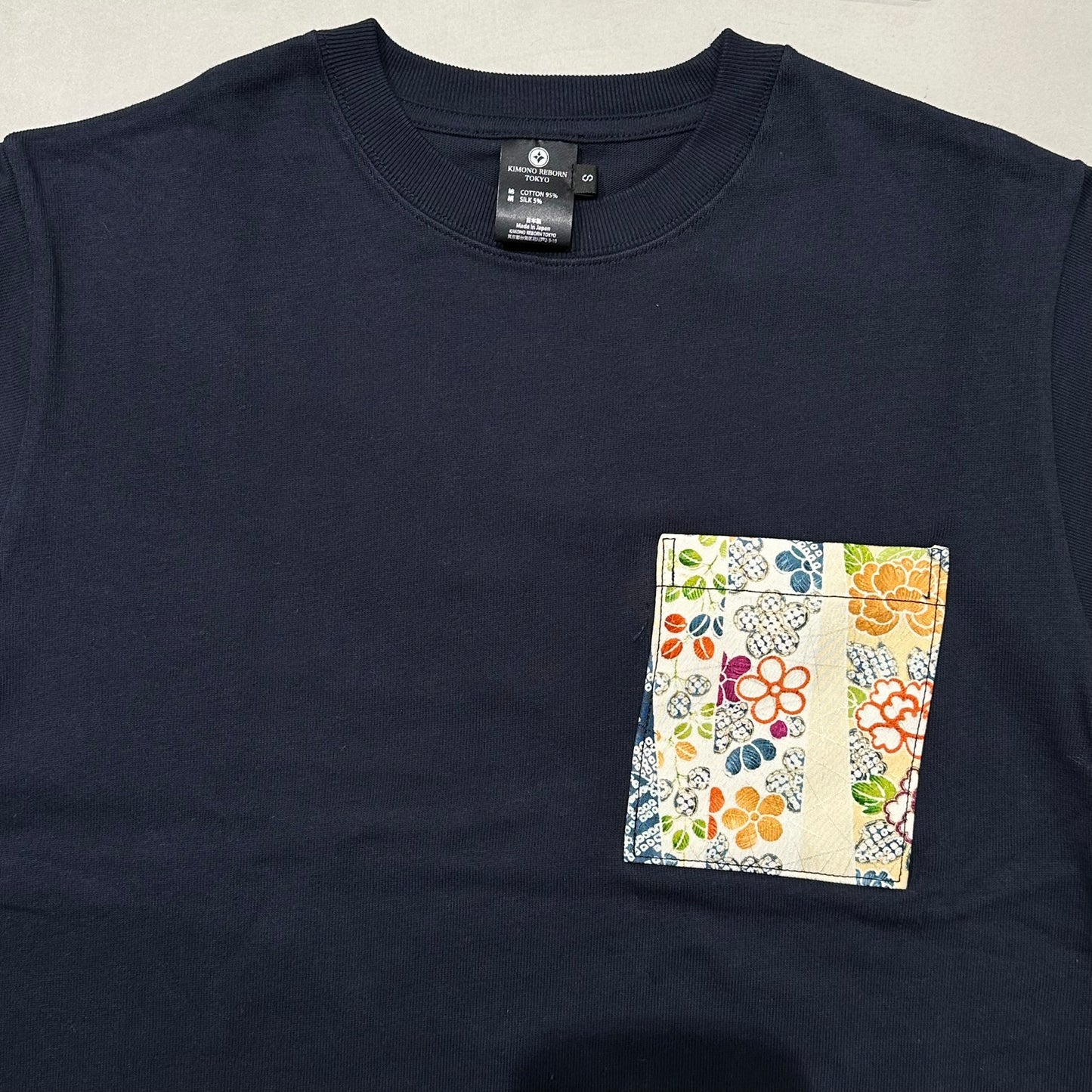 【Size:XL】着物Tシャツ Navy 29