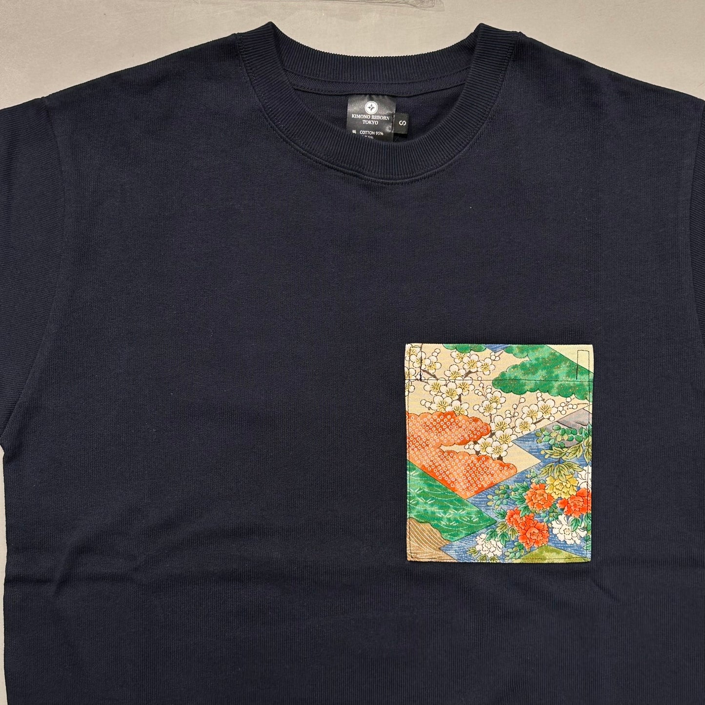 【Size:XL】着物Tシャツ Navy 29