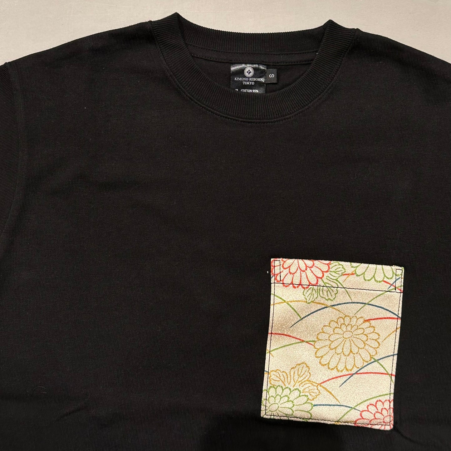 【Size:M】着物Tシャツ Black 17