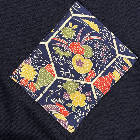 【Size:M】Kimono T-shirt, Navy 30