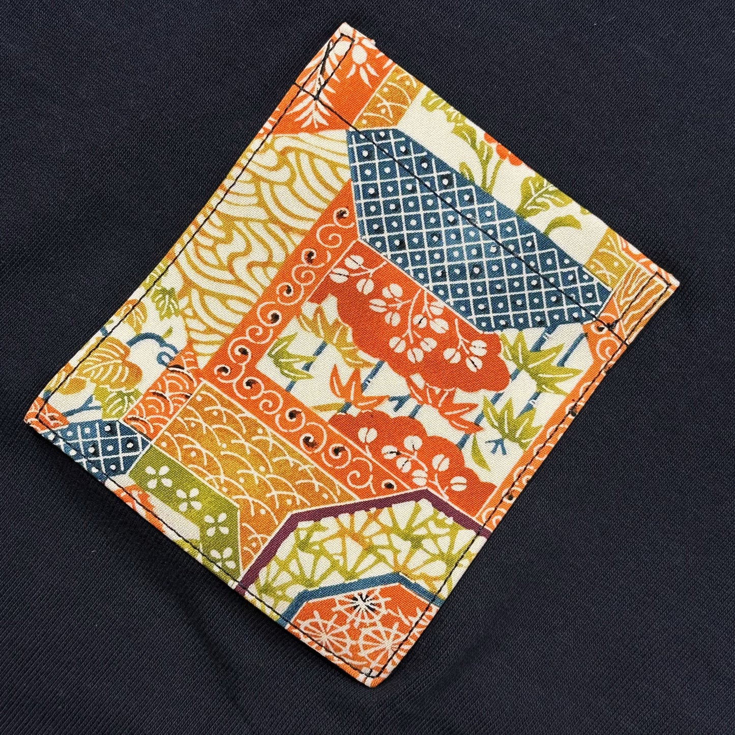 【Size:M】Kimono T-shirt, Navy 31