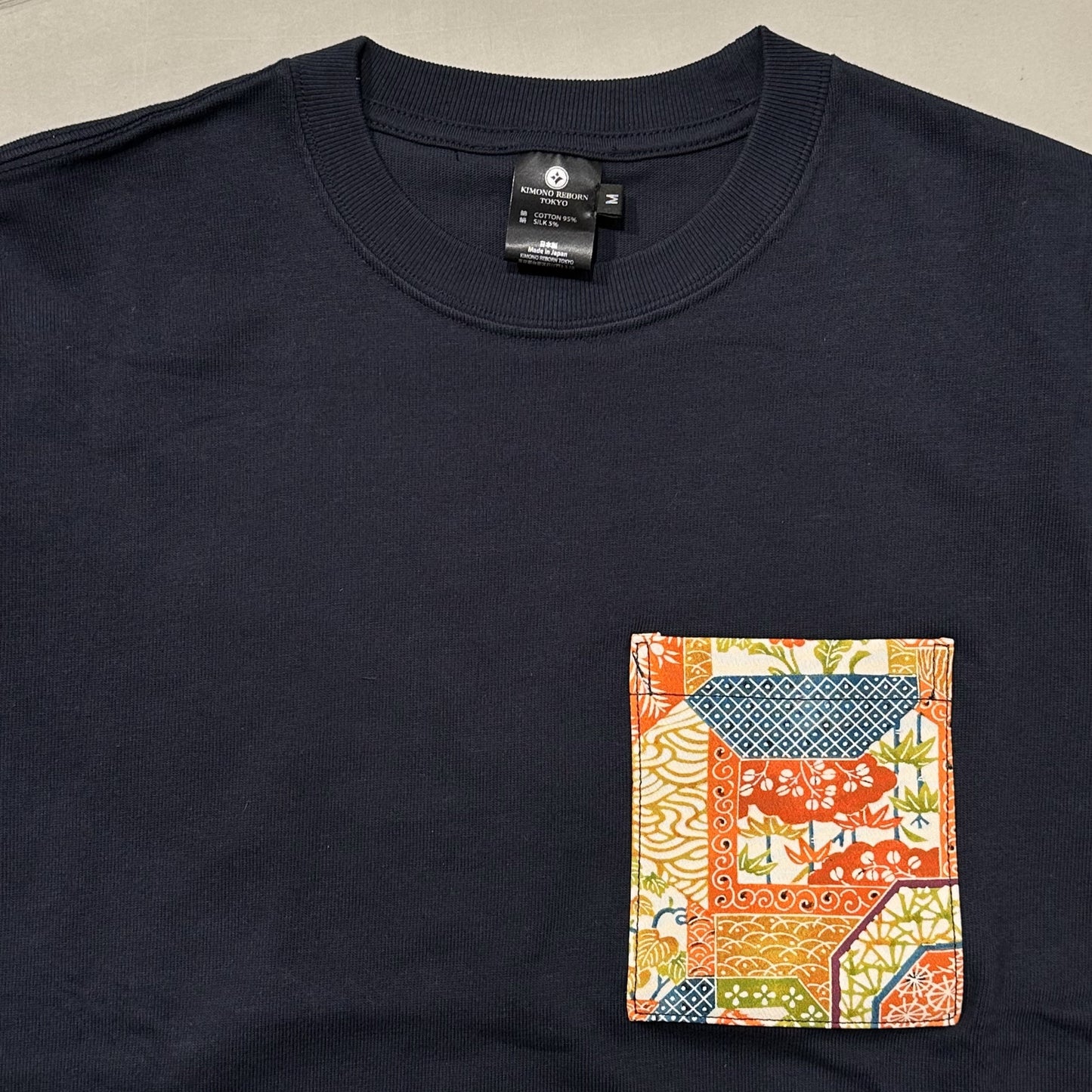 【Size:M】Kimono T-shirt, Navy 31