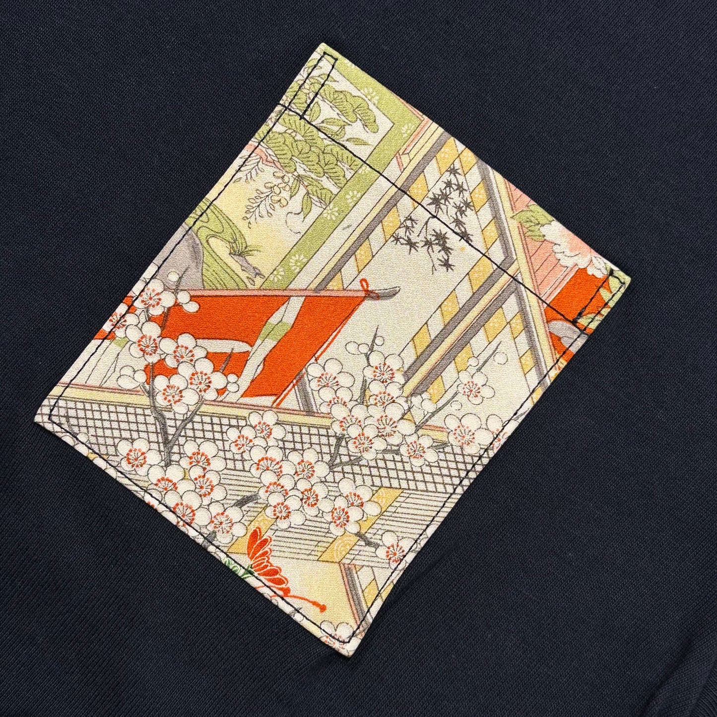 【Size:XL】着物Tシャツ Navy 29