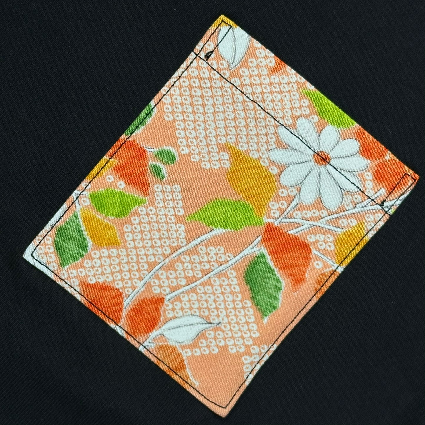 【Size:XXL】Kimono T-shirt, Black 30