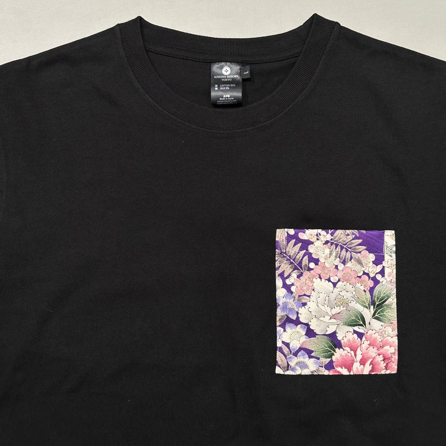 【Size:L】Kimono T-shirt, Black 27