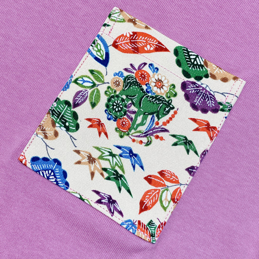 【Size:M】Kimono T-shirt,Pink 06