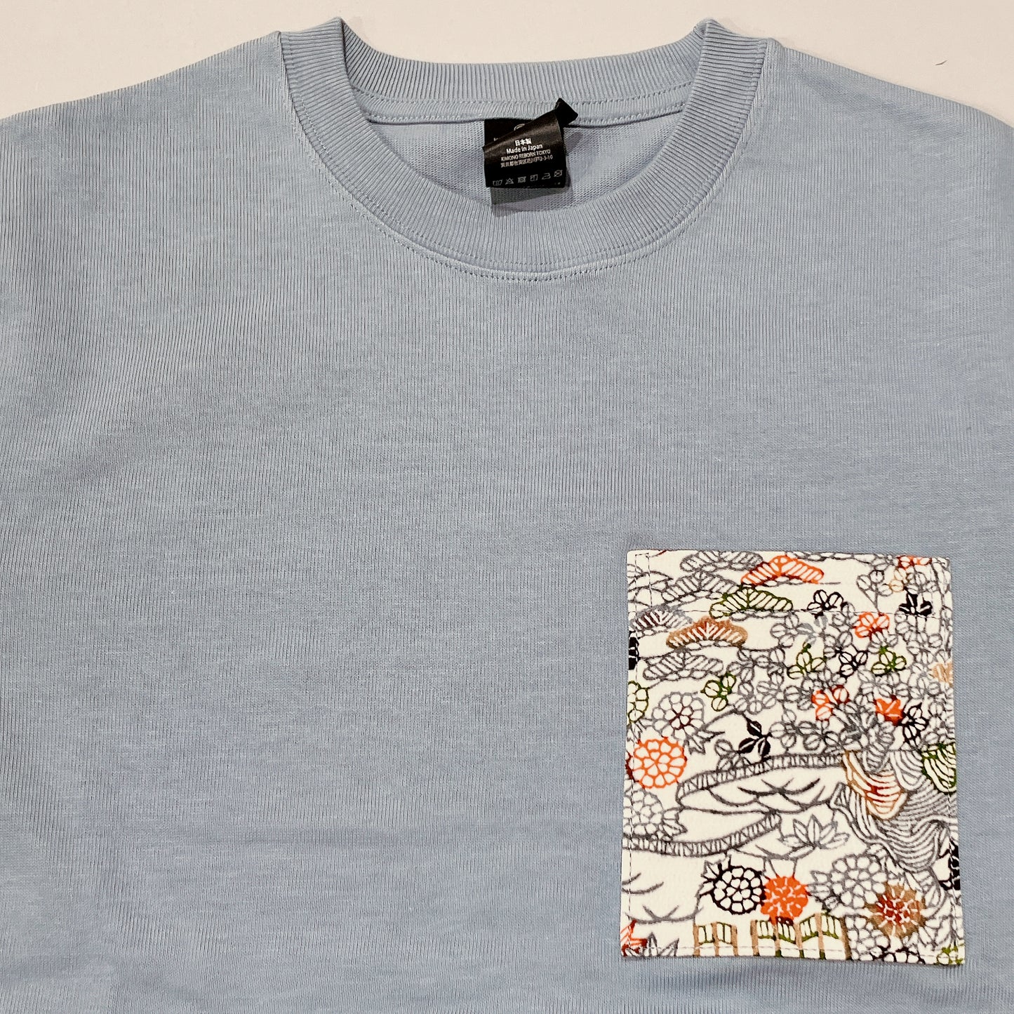 【Size:S】着物Tシャツ Sky Blue 29