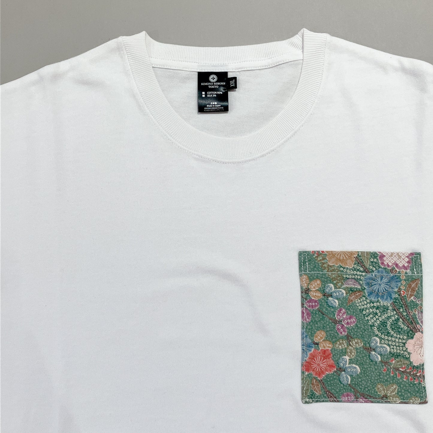 【Size:XXL】Kimono T-shirt, White 19