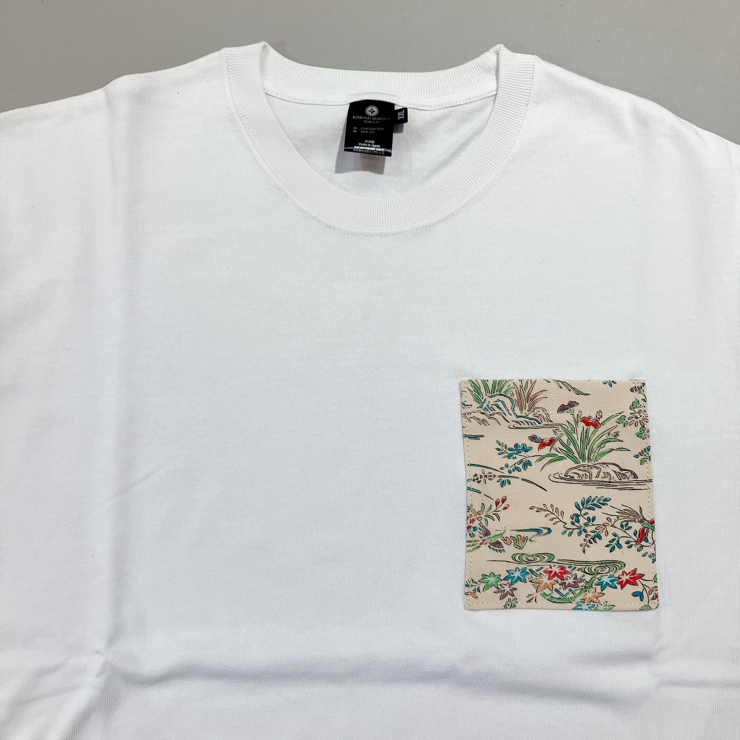 【Size:XXL】Kimono T-shirt, White 20
