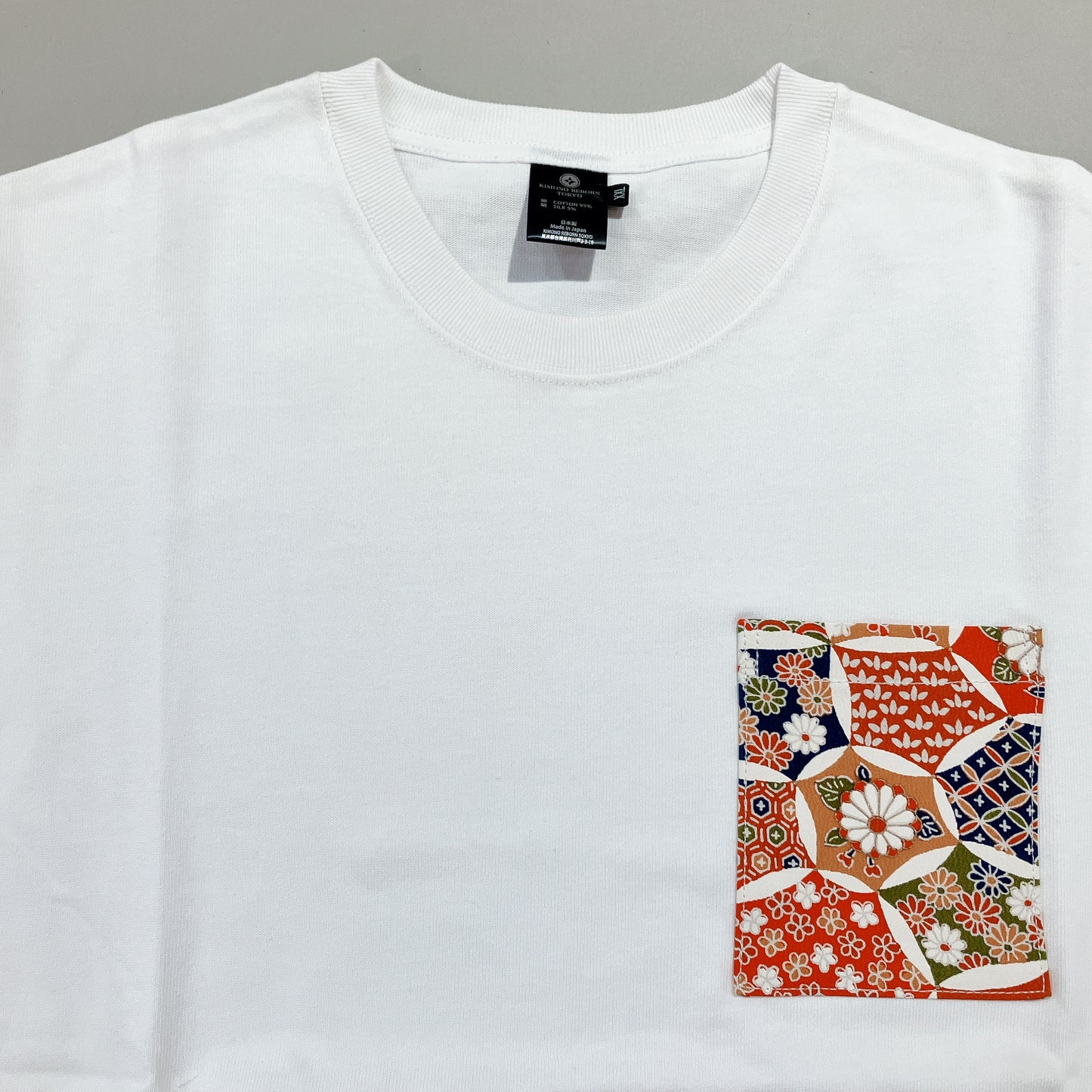 【Size:XXL】着物Tシャツ White 17