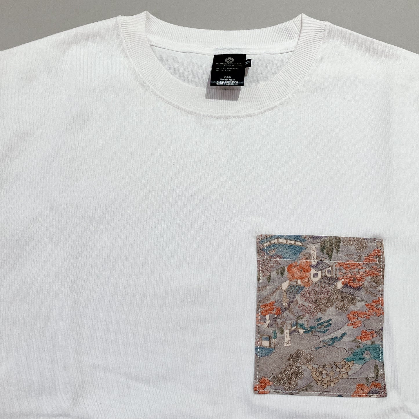 【Size:M】Kimono T-shirt,White 12