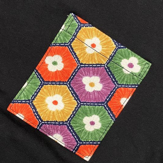 【Size:M】Kimono T-shirt, Black 24