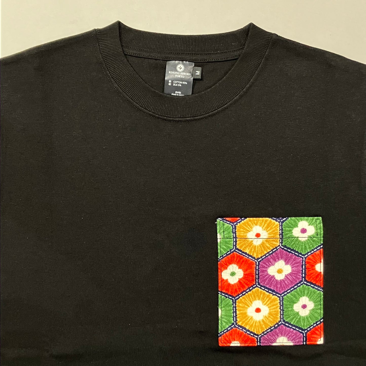 【Size:M】着物Tシャツ Black 17