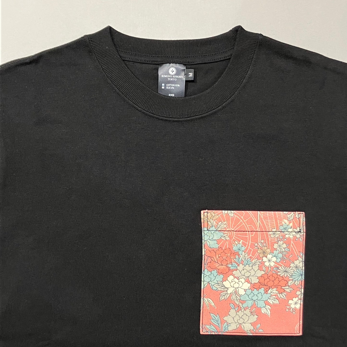 【Size:M】着物Tシャツ Black 17