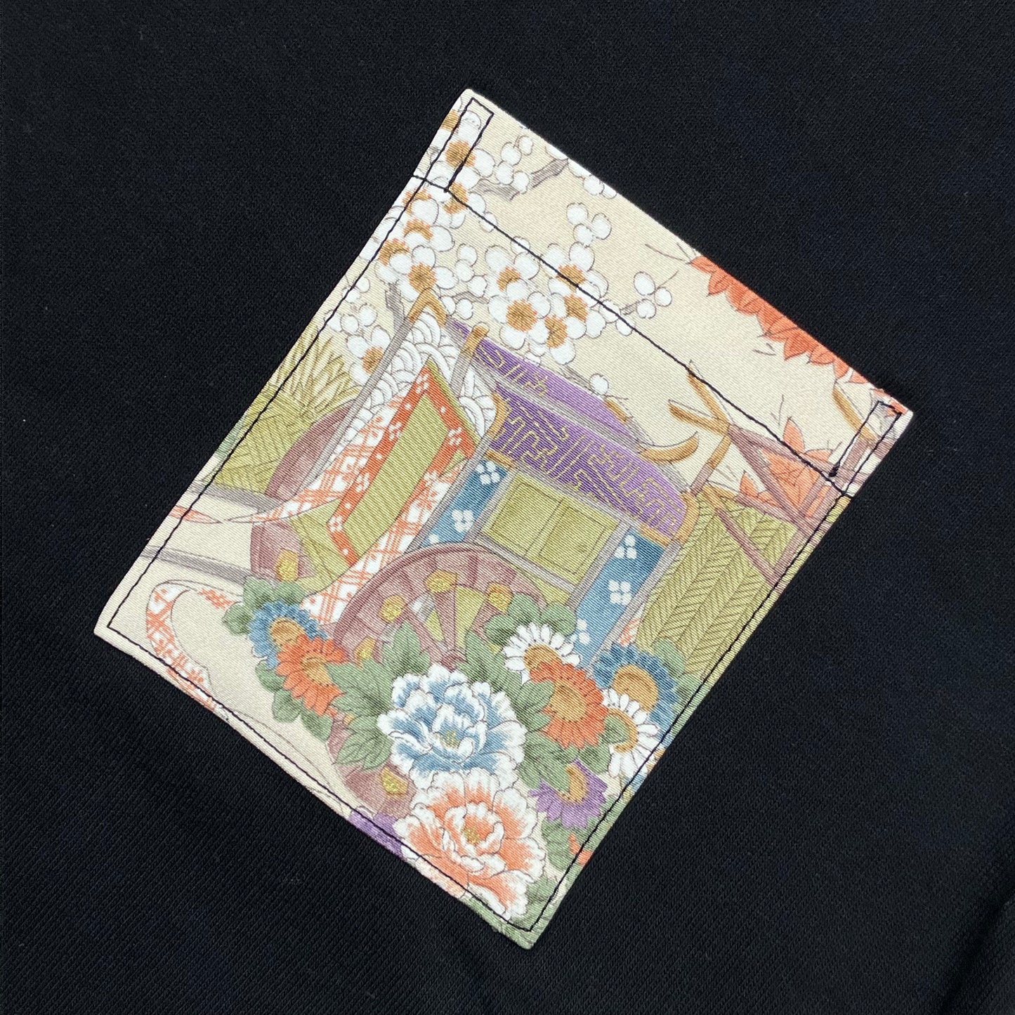 【Size:M】着物Tシャツ Black 17