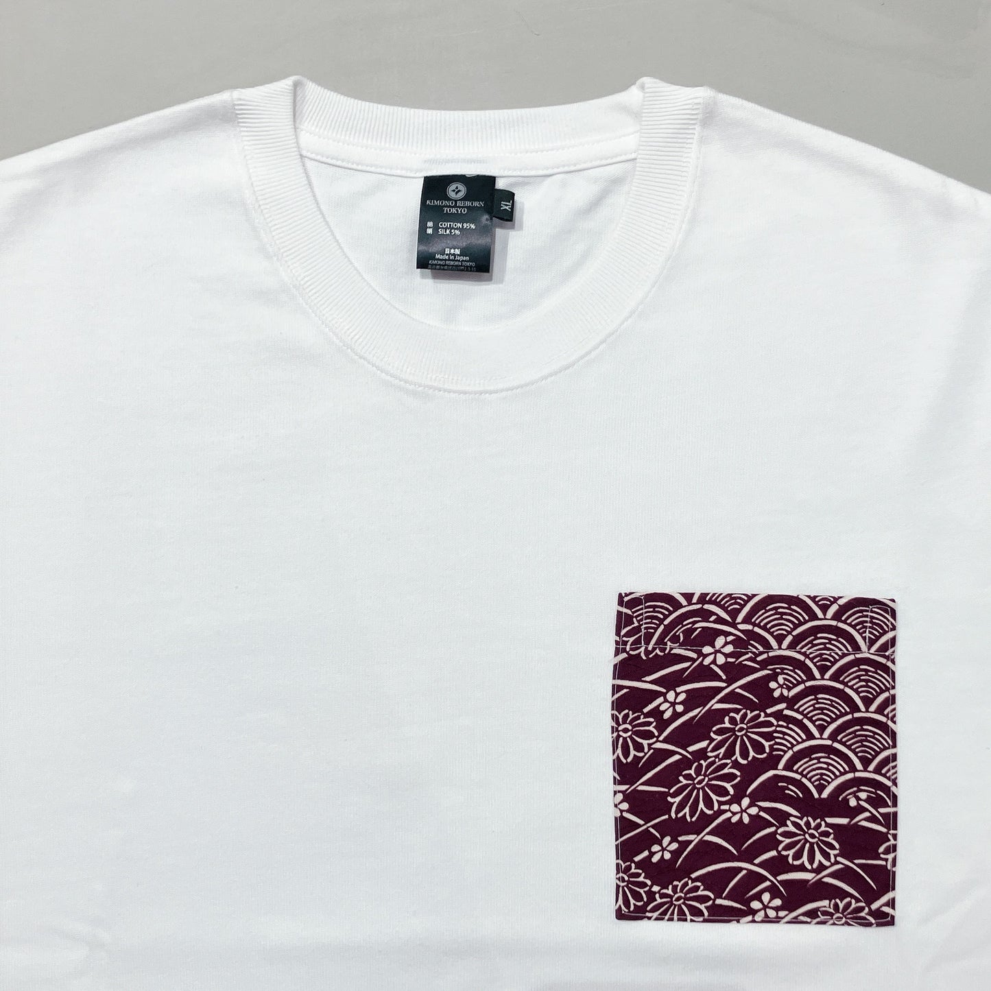 【Size:XL】着物Tシャツ White 10