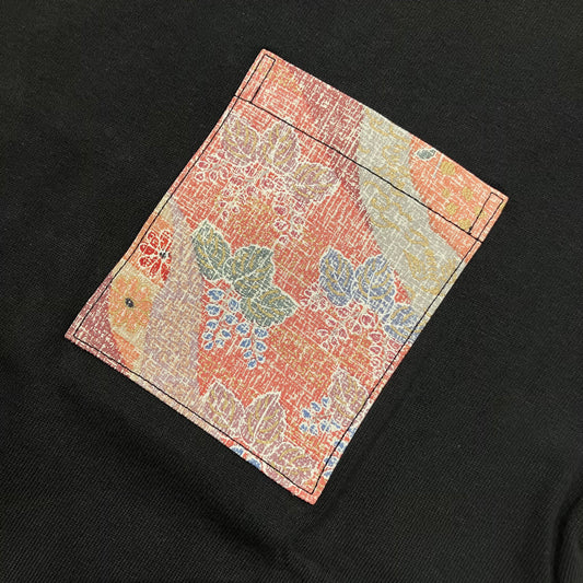 【Size:L】Kimono T-shirt, Black 24