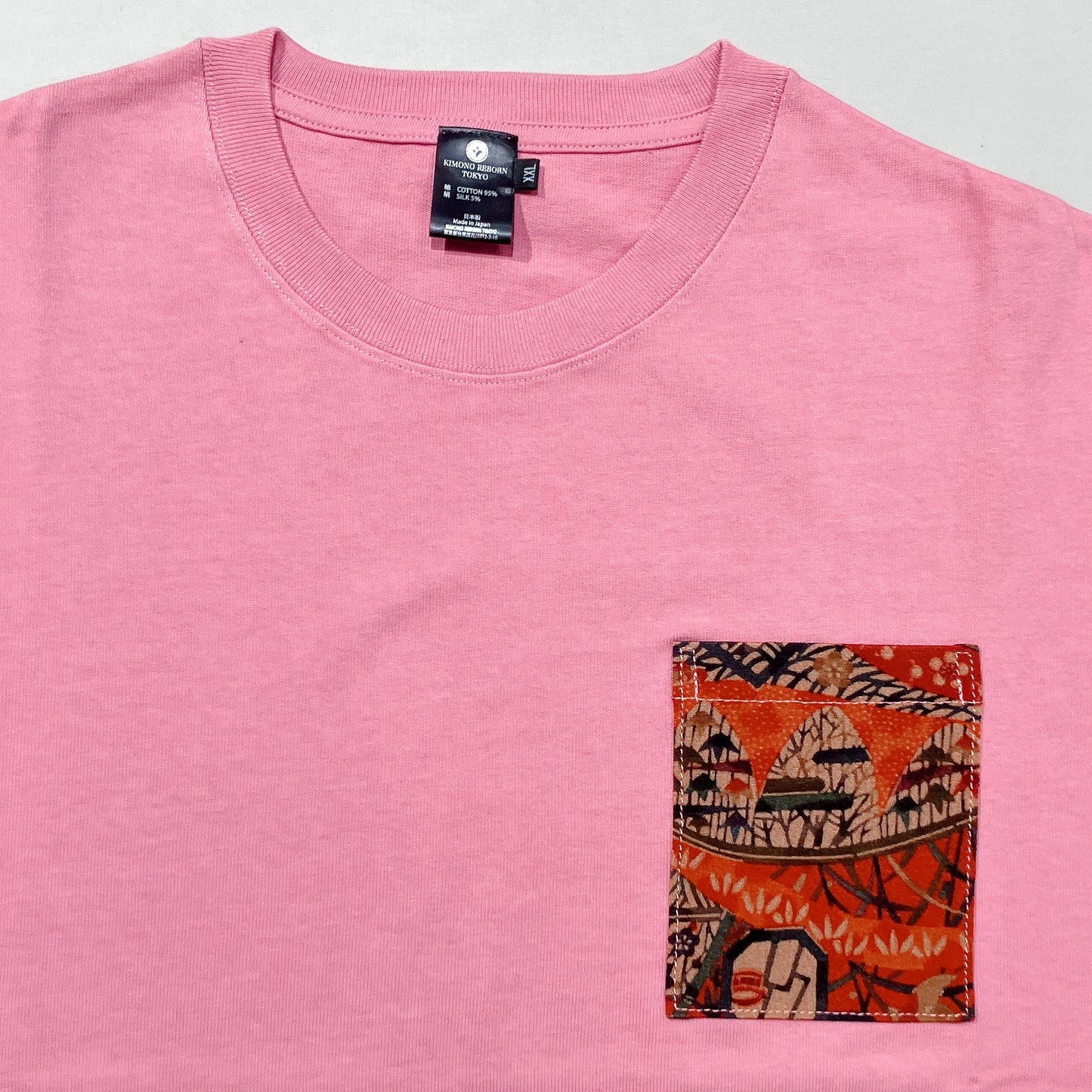 【Size:XXL】Kimono T-shirt,Pink 21