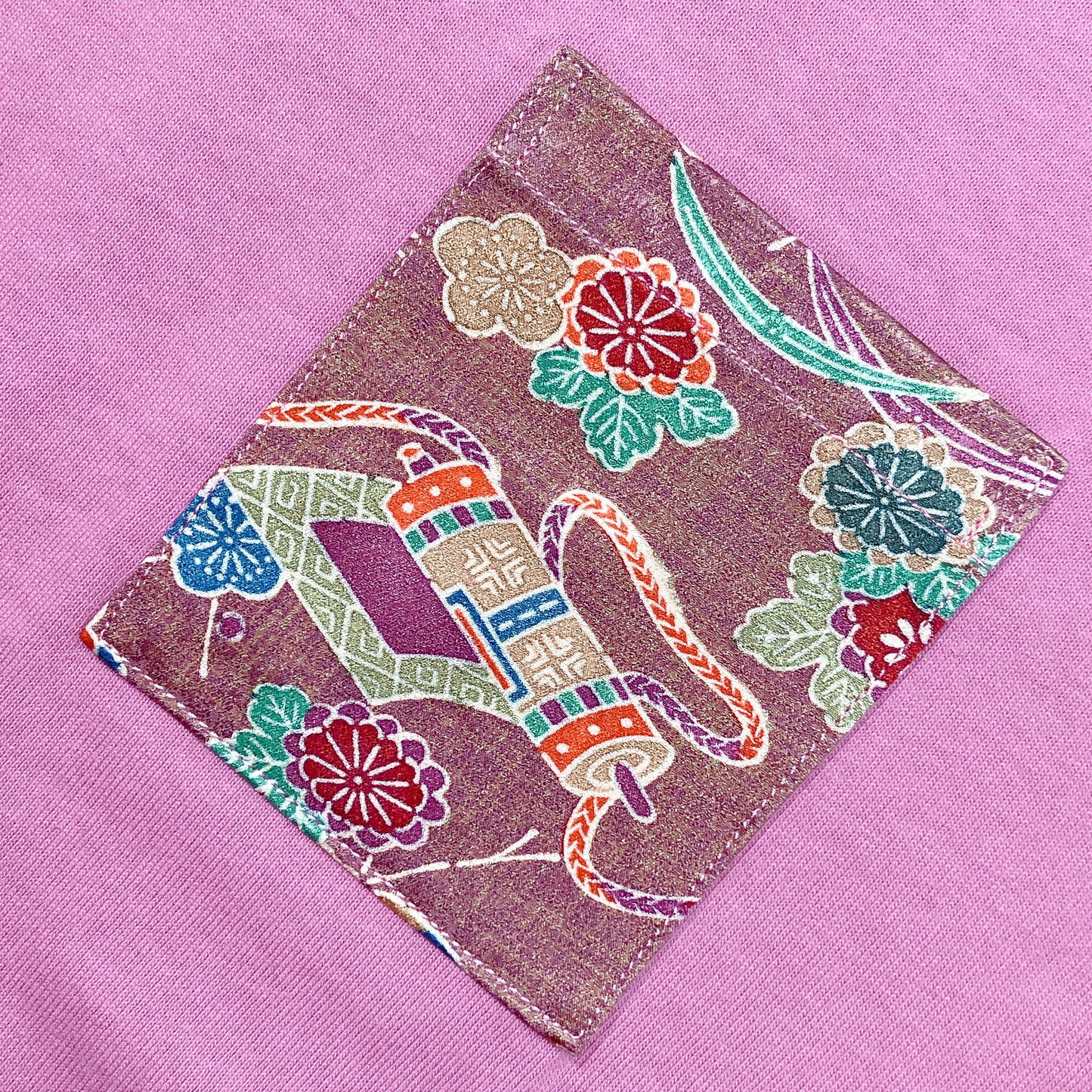 【Size:XXL】Kimono T-shirt,Pink 24