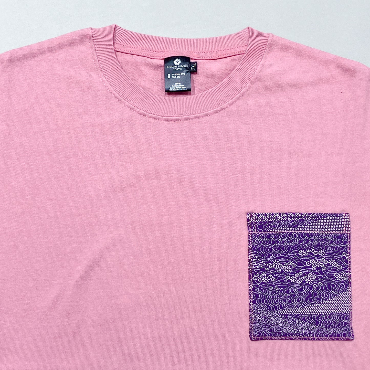 【Size:XXL】着物Tシャツ Pink 12