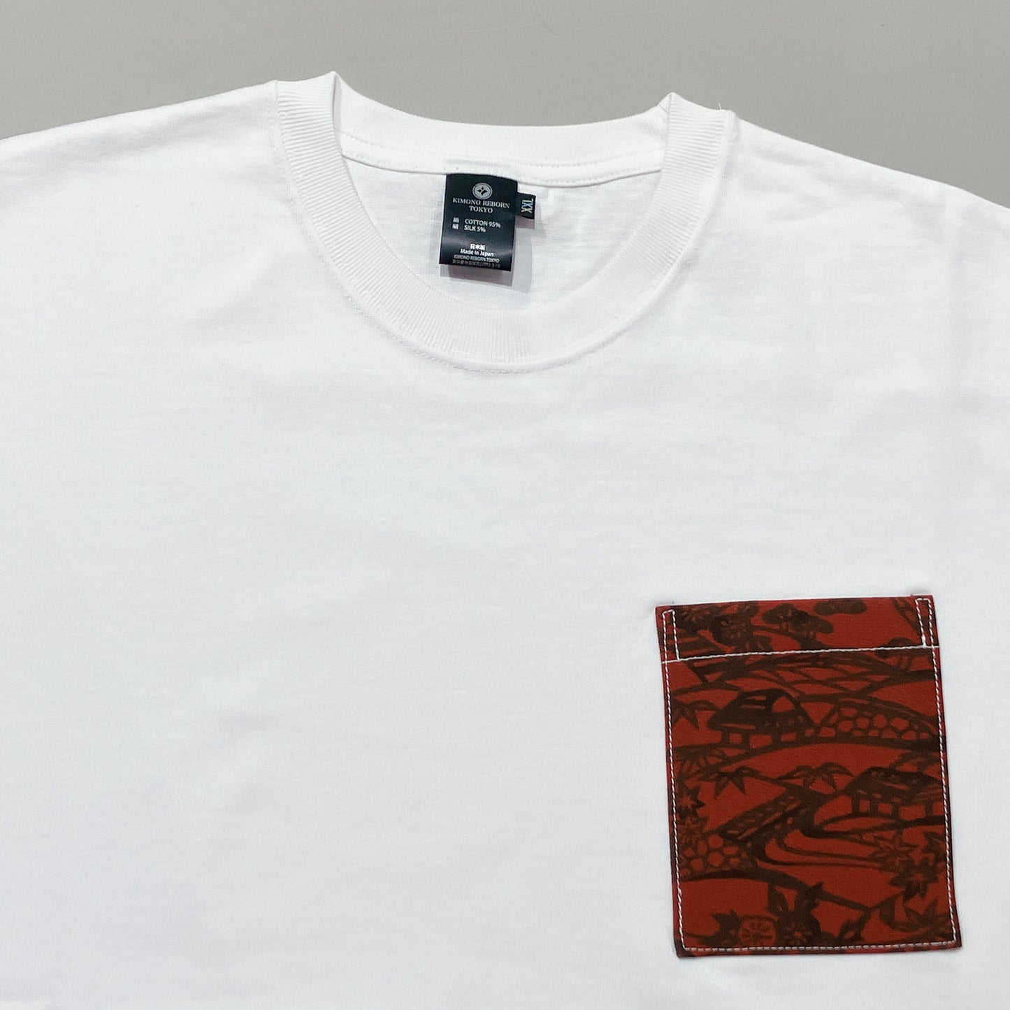 【Size:XXL】着物Tシャツ White 17