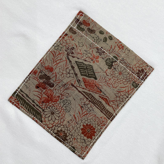 【Size:L】Kimono T-shirt,White 015