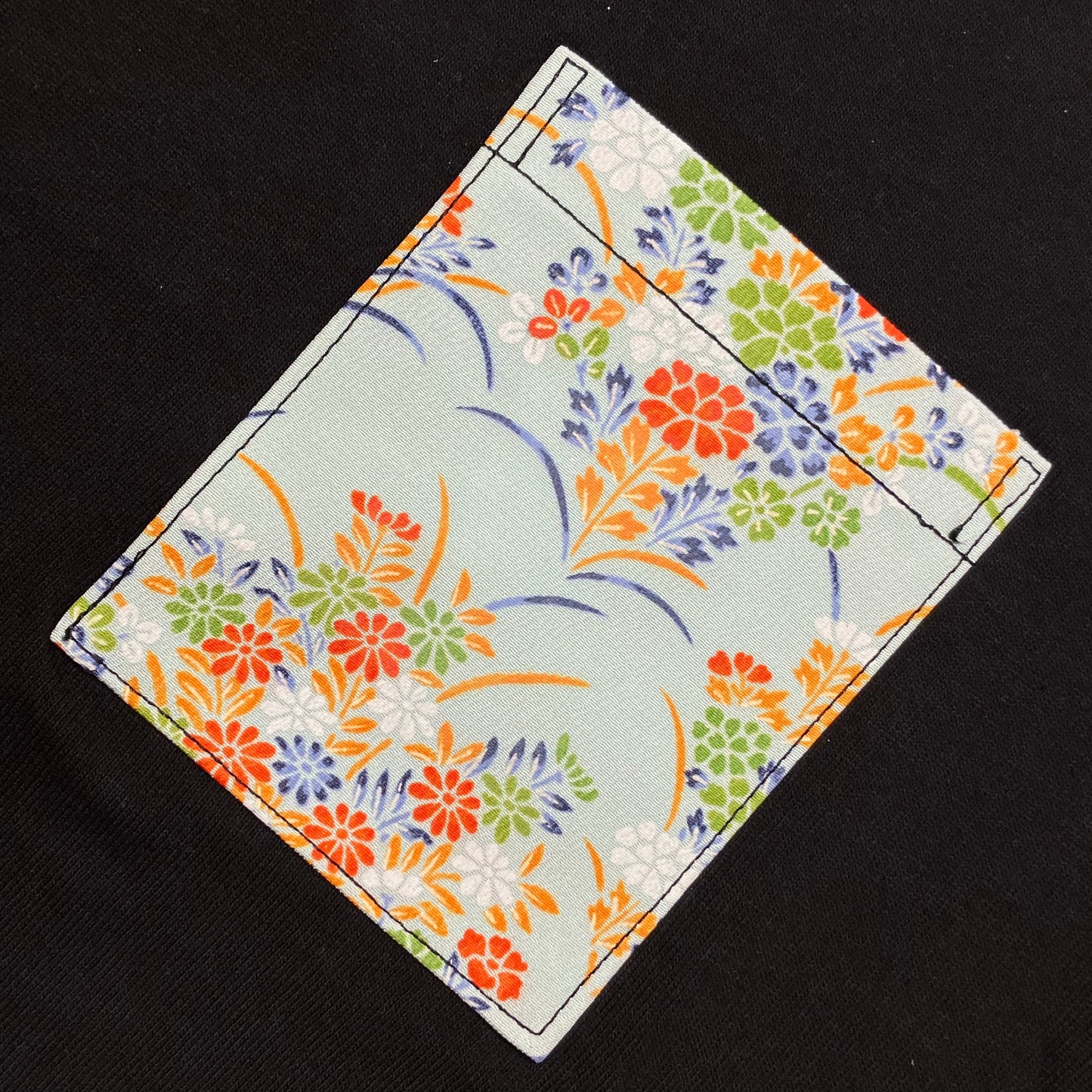 【Size:XL】Kimono T-shirt, Black 30