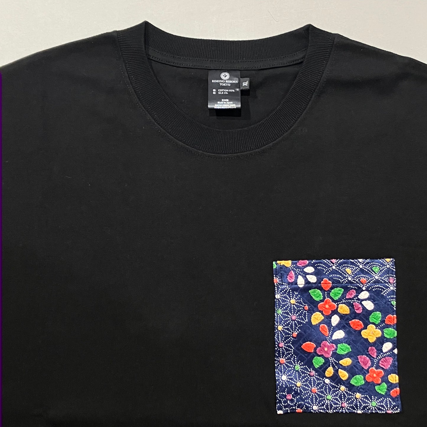 【Size:XL】Kimono T-shirt, Black 32