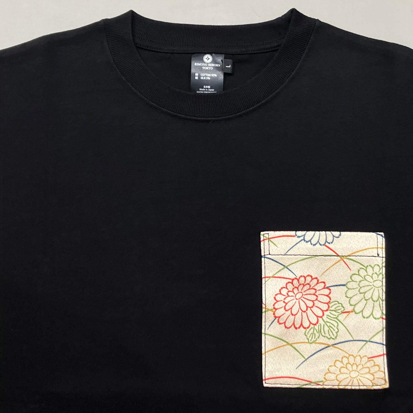 【Size:L】Kimono T-shirt, Black 31