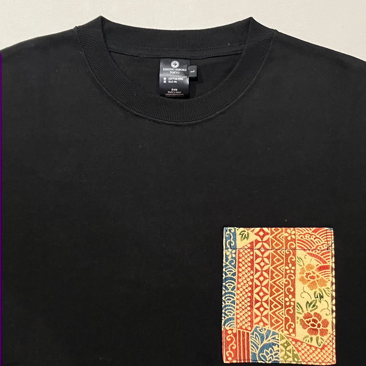 【Size:L】Kimono T-shirt, Black 32