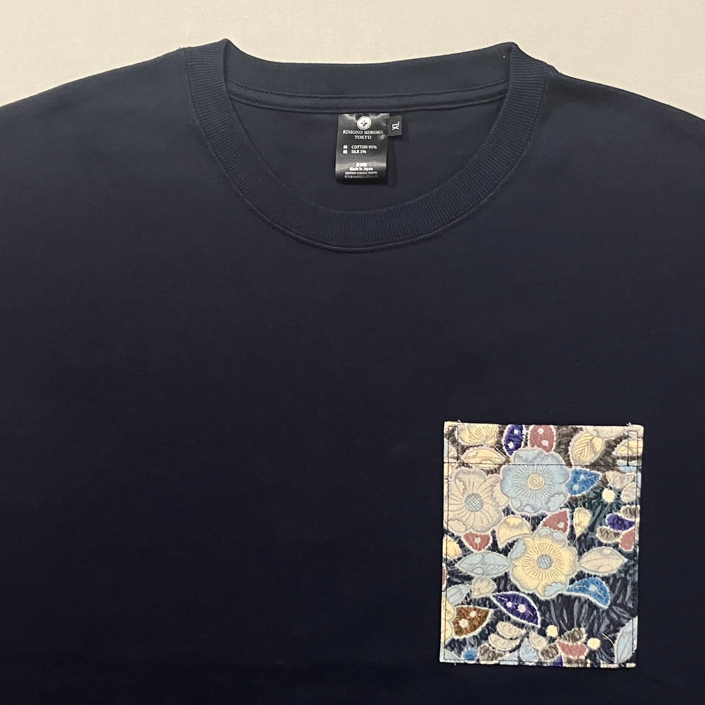 【Size:XL】着物Tシャツ Navy 29