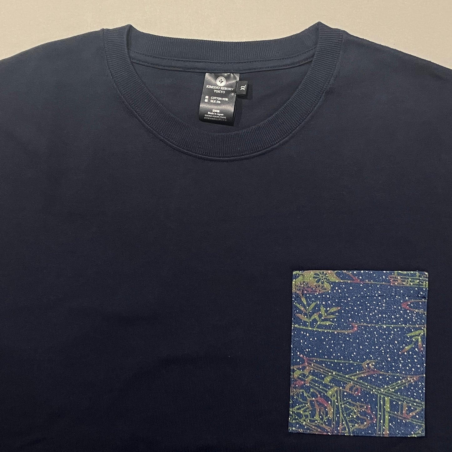 【Size:XL】着物Tシャツ Navy 29