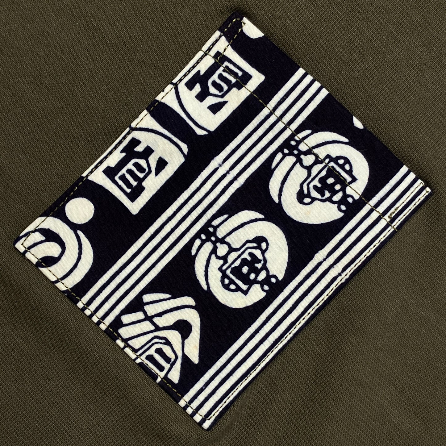 【Size:M】Kimono T-shirt, Olive 06