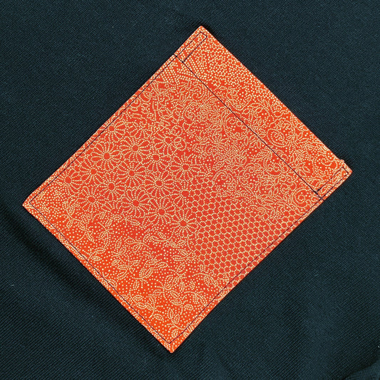 【Size:M】Kimono T-shirt, Navy 33