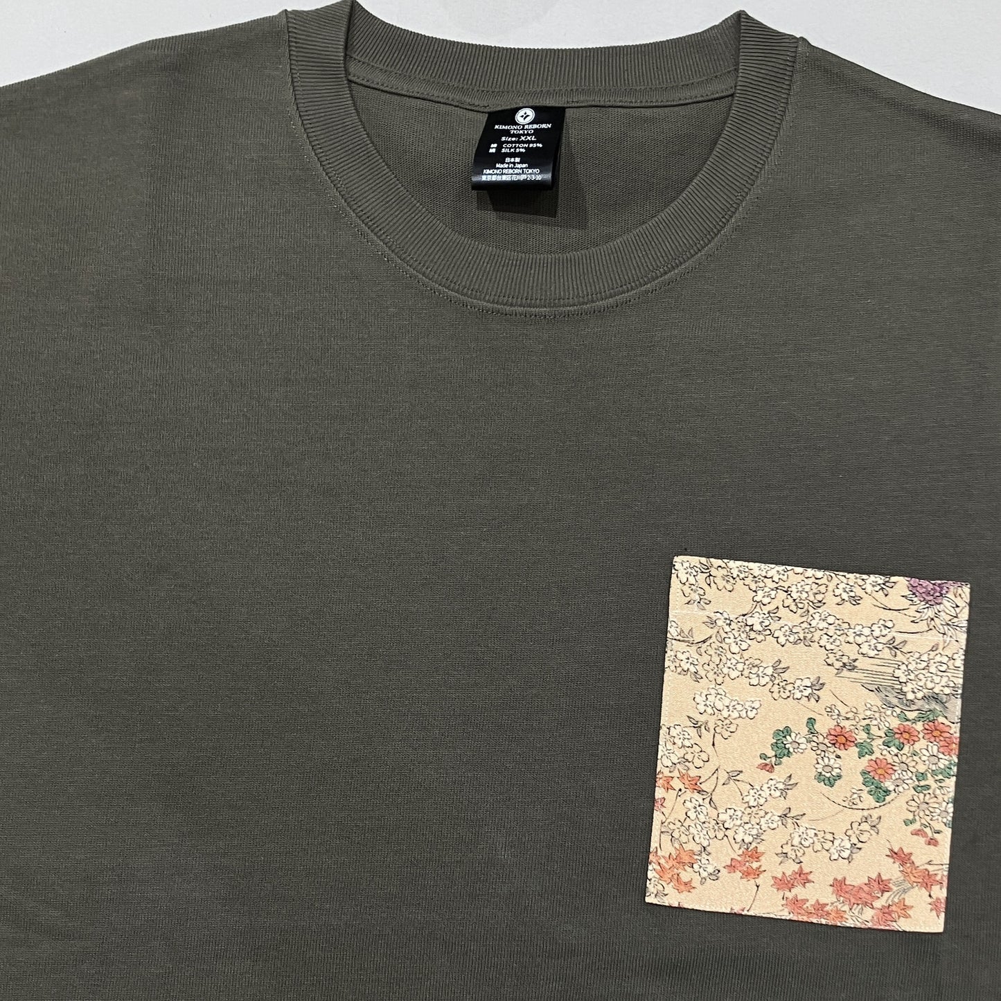 【Size:XXL】着物Tシャツ Navy 23
