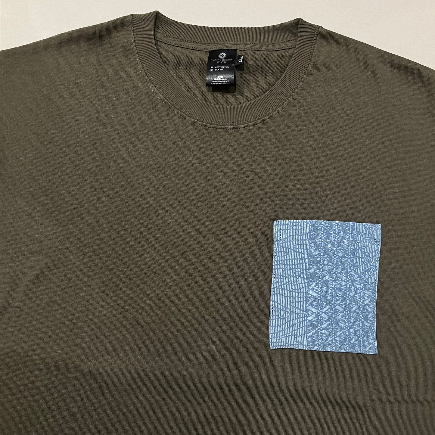 【Size:XXL】着物Tシャツ Navy 23