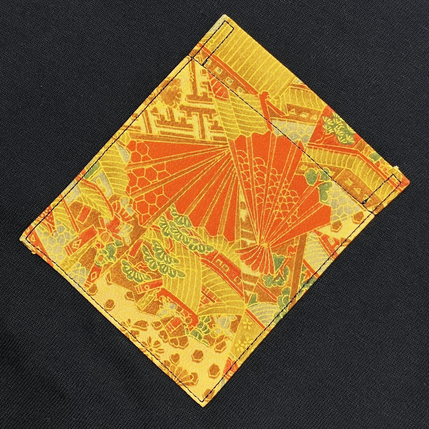 【Size:XXL】着物Tシャツ Navy 23