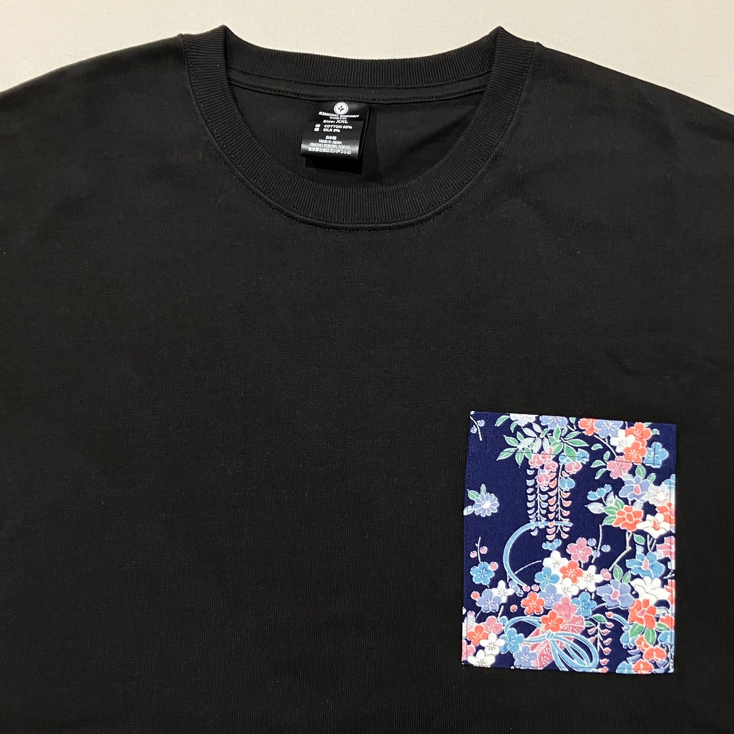 【Size:XXL】Kimono T-shirt, Black 32