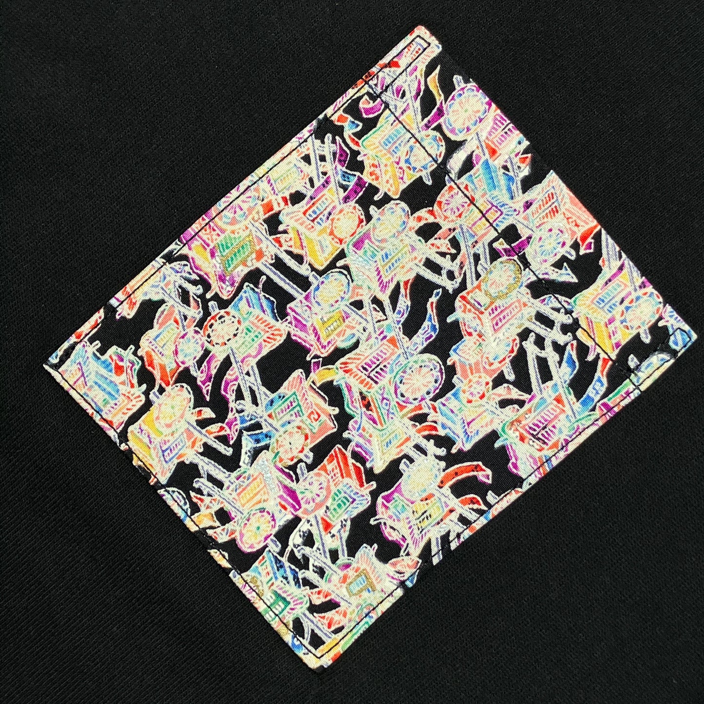 【Size:XL】Kimono T-shirt, Black 36