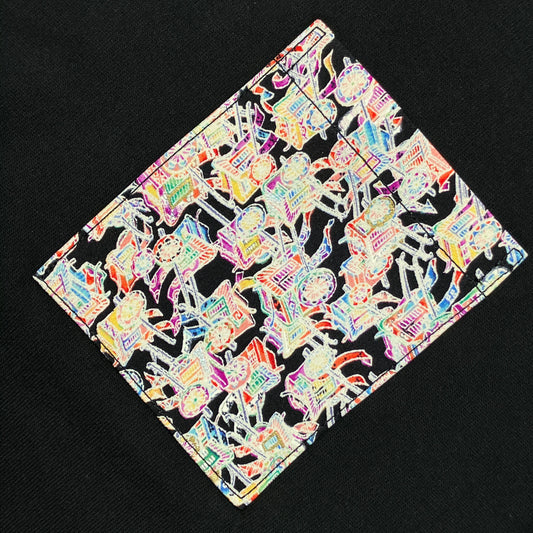 【Size:XL】Kimono T-shirt, Black 36